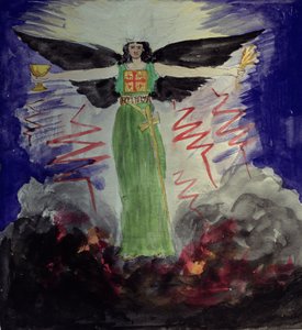 Telesmatic angelic figure, c.1892 by W.A. Ayton